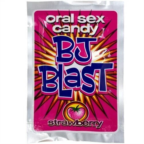 Dulce burbujeante para sexo oral sabor frutilla