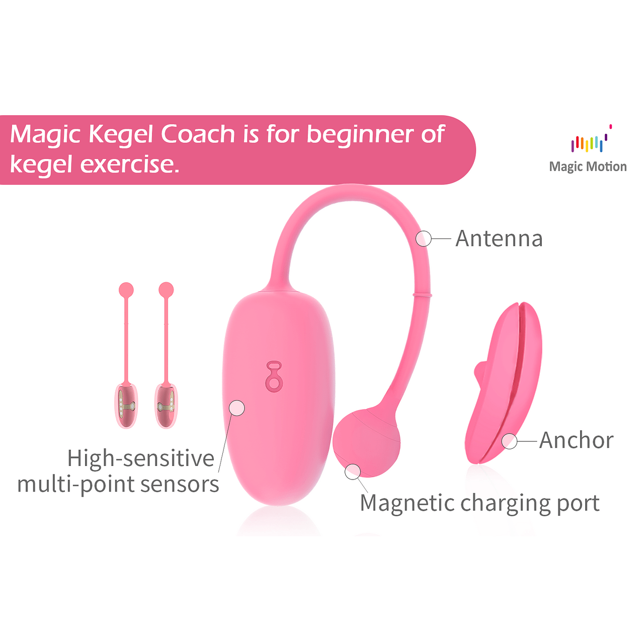 Huevo vibrador Magic kegel coach MagicMotion