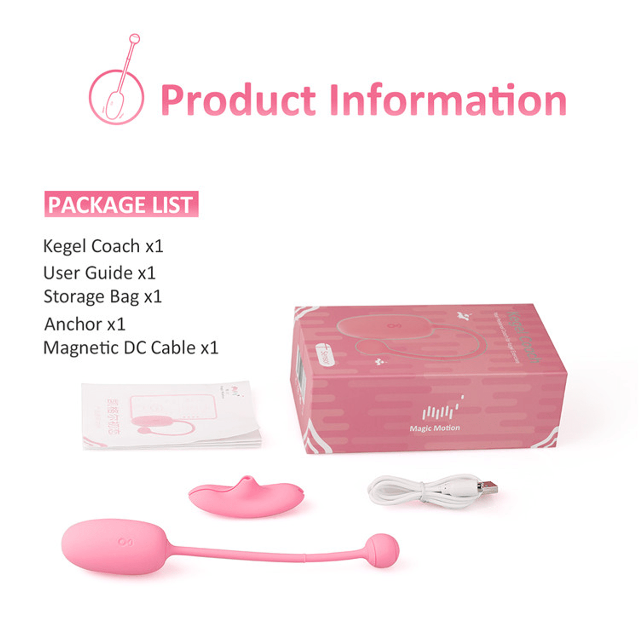 Huevo vibrador Magic kegel coach MagicMotion