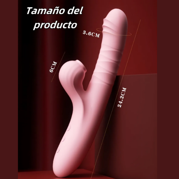 Vibrador con succionador Solar LILO LL-2306