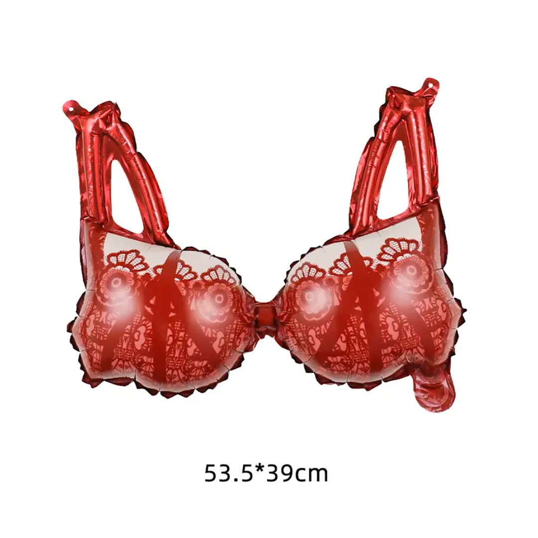 Globo conjunto rojo sostén 10uds
