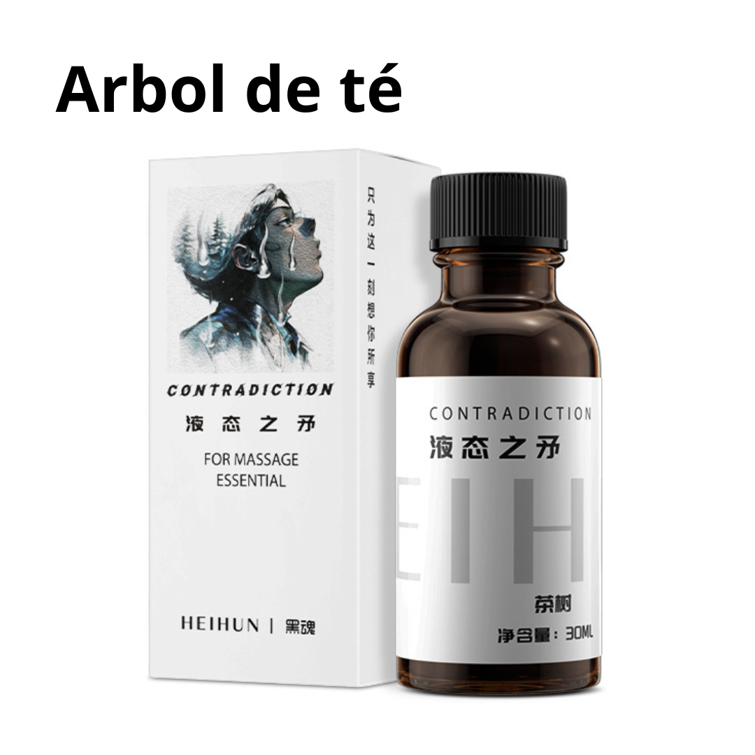 Aceite de masajes Efecto calor - Dynasty - 30Ml Lovcae - Árbol de té