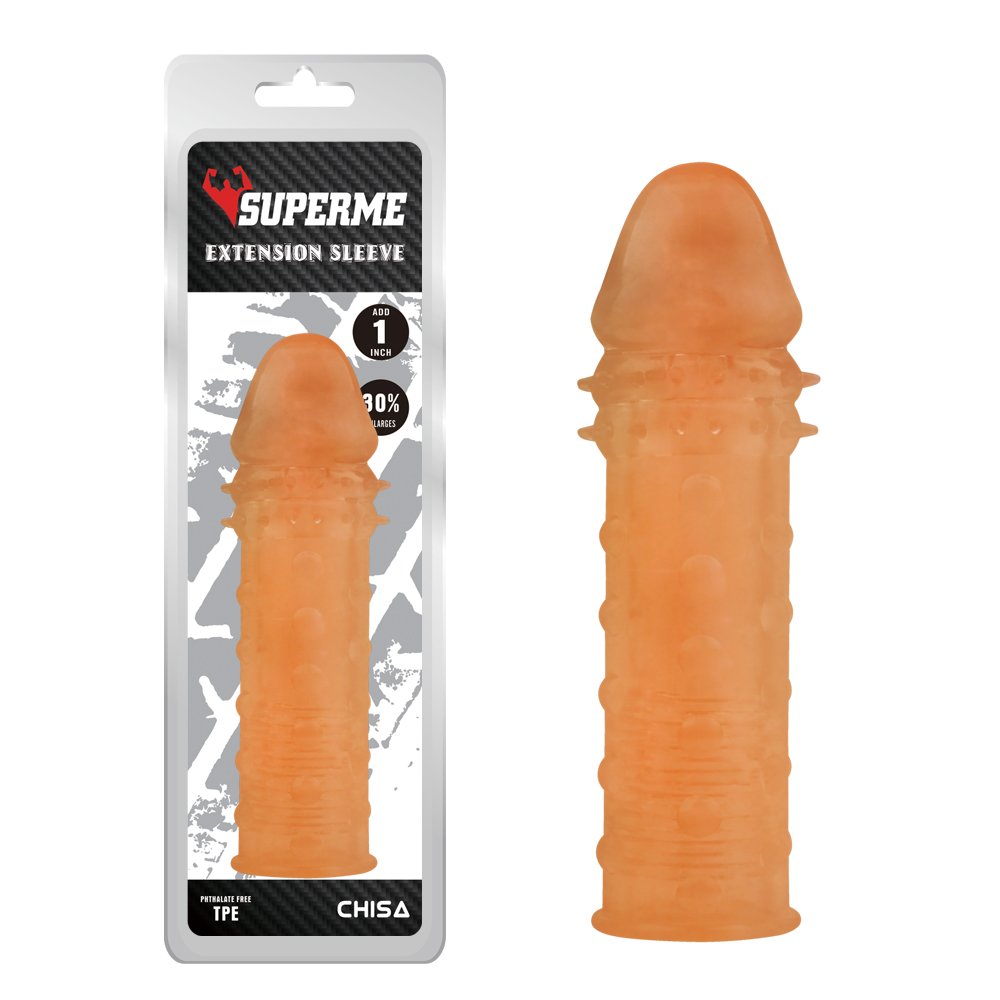 Funda para pene con textura+2,5cm RealMe CHISA CN-331615793