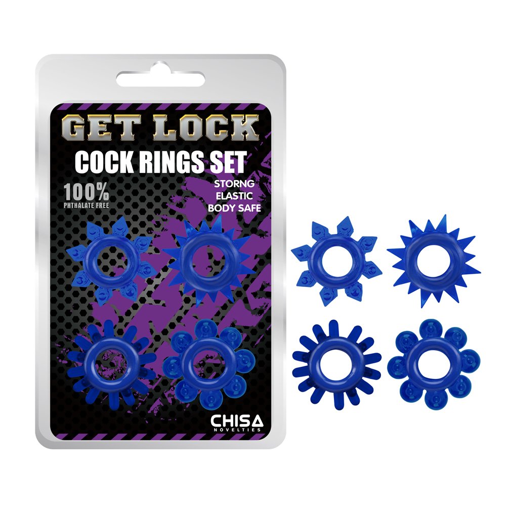 Kit 4 anillo para pene GetLock CHISA CN-330358236