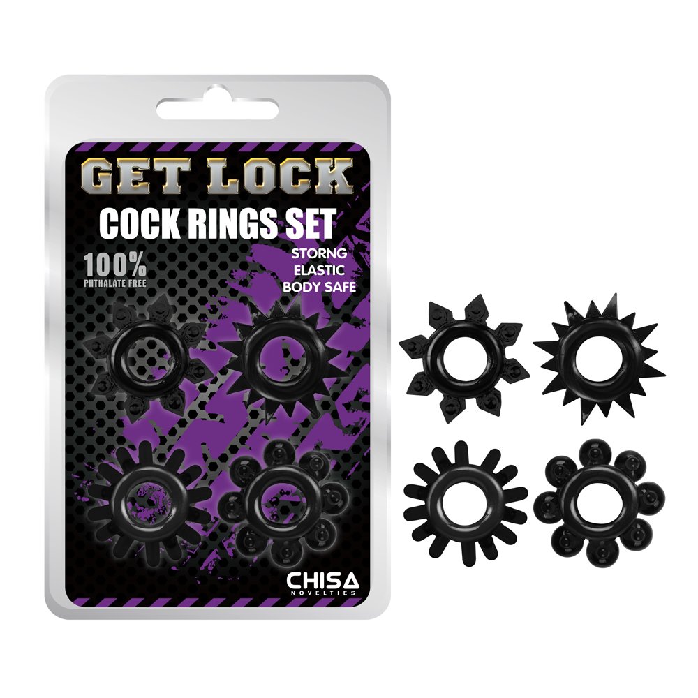 Kit 4 anillo para pene GetLock CHISA CN-330358238