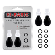 Set de anillos y bomba de vacío para pezones Talla M CHISA CN-692980641