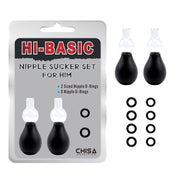 Set de anillos y bomba de vacío para pezones Talla S CHISA CN-692921039