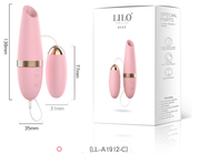 Vibrador con Huevo Rosado LILO LL-A1912-A-B-C - ﻿LL-A1912-C
