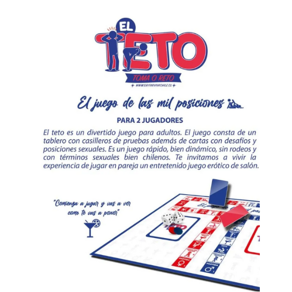 Juego de mesa “El teto” ¡El juego de las mil posiciones!