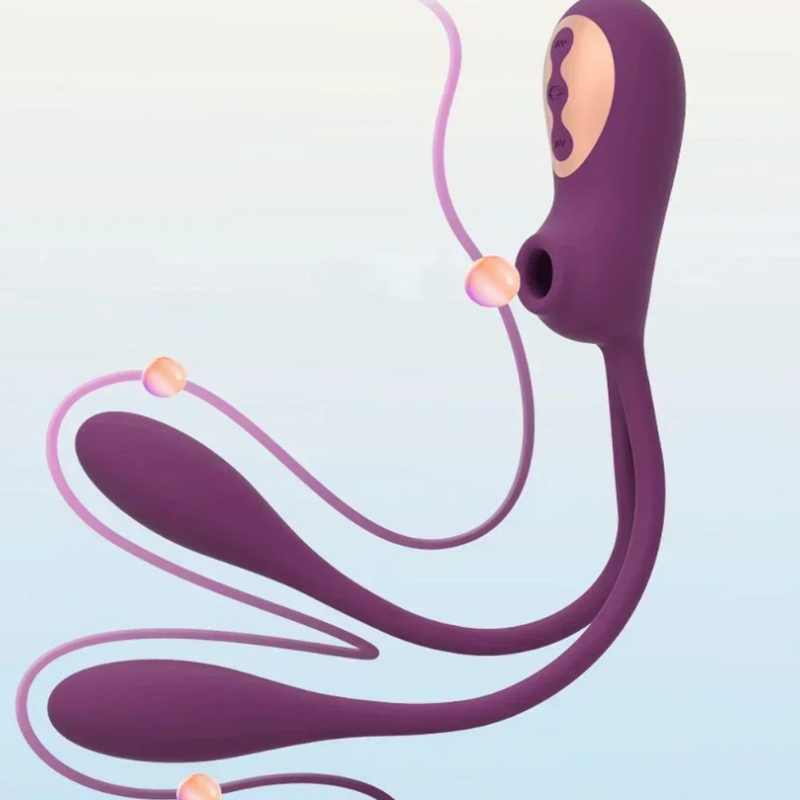 Succionador y vibrador doble BunnyDuo AVB319PU