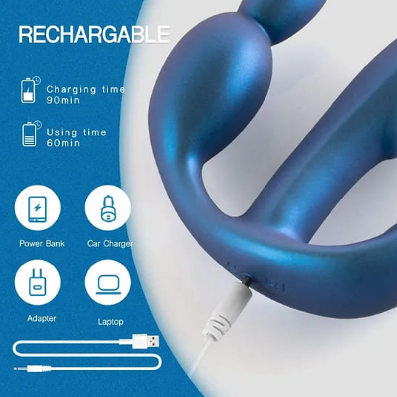 Vibrador doble a control Bali BU2R2RL