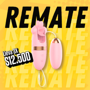 Vibrador con Huevo Rosado LILO LL-A1912 OUTLET / 3 uds - Remolino