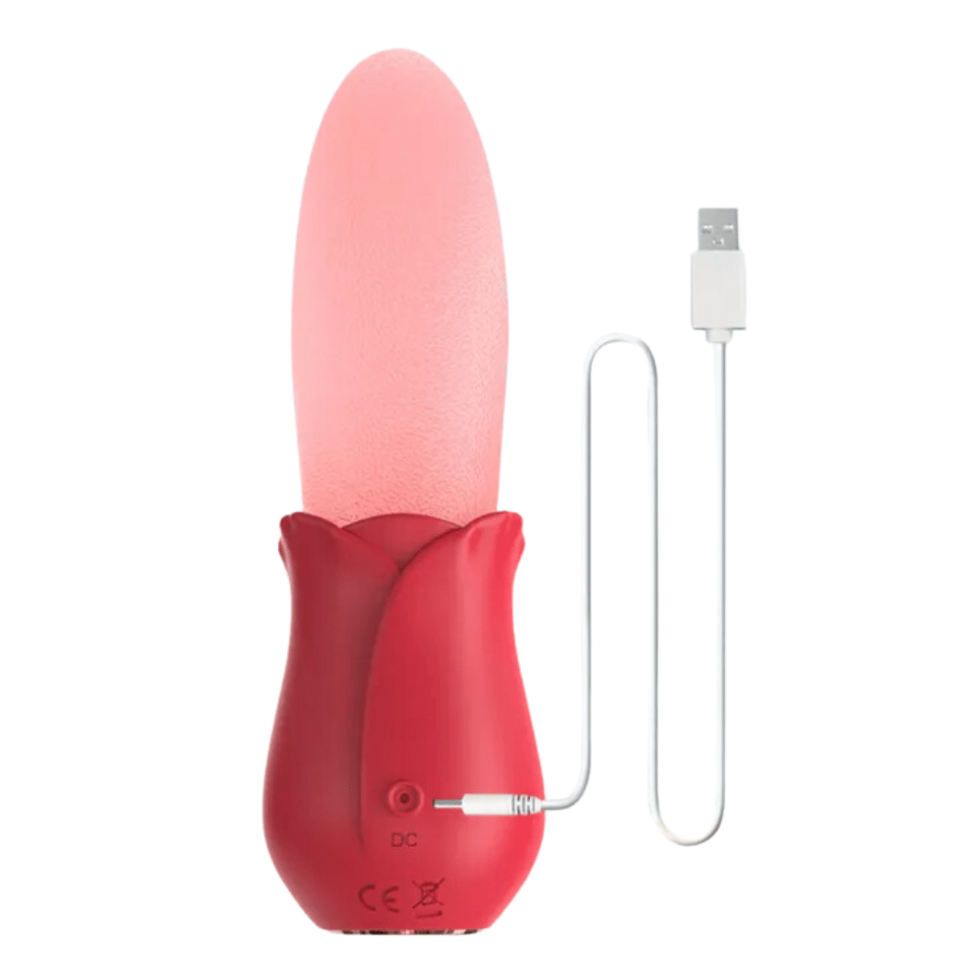 Rosa vibradora con lengua LickMe MF1028