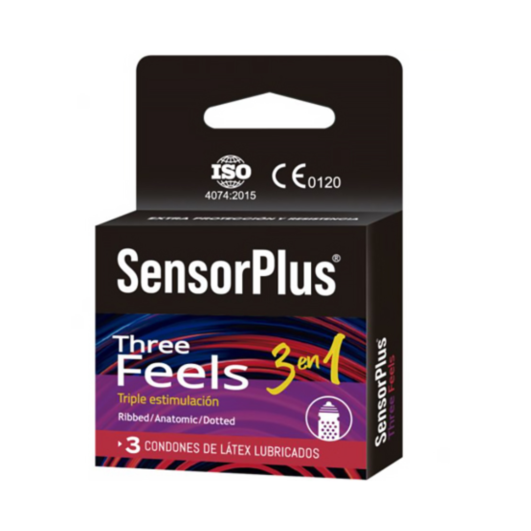 Preservativo SensorPlus Three Feels x 3 unidades