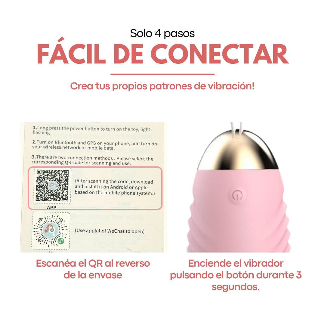 Huevo Vibrador Con APP Furia LILO  LL-2106APP