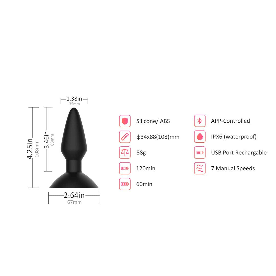 Plug anal vibrador  Magic Equinox MagicMotion