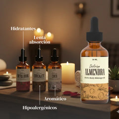 Aceite de masaje Delirium 50ml olor a coco