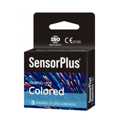 Preservativo SensorPlus Colored x 3 unidades