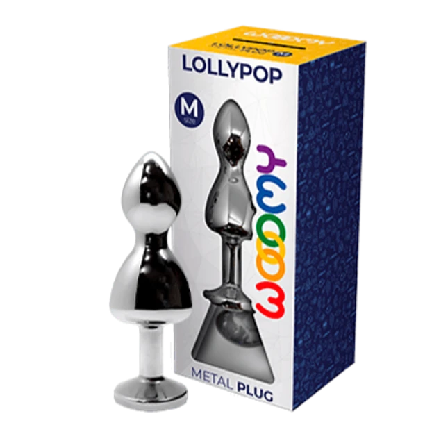 Plug Anal Metálico Wooomy Lollypop