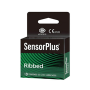 Preservativo SensorPlus Ribbed x 3 unidades