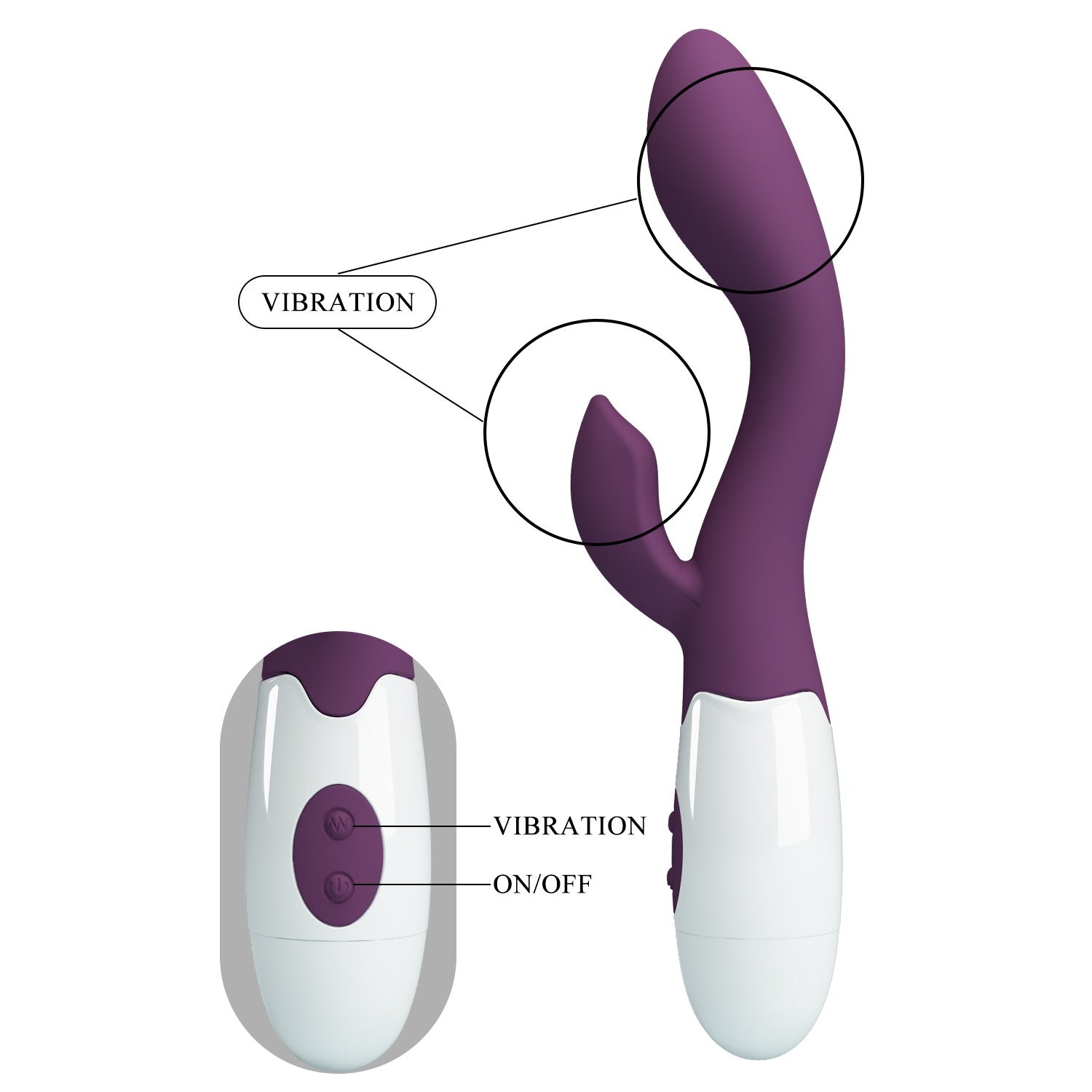 Vibrador conejito Brighty PRETTYLOVE Bl-014174-A2