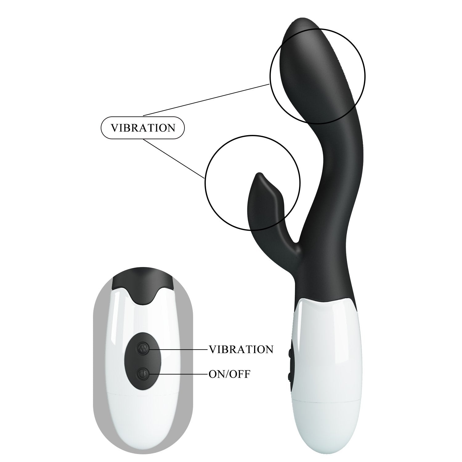 Vibrador conejito Brighty PRETTYLOVE Bl-014174-A3