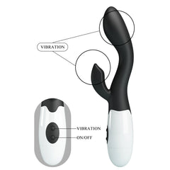 Vibrador con Estimulador de Clítoris Brighty negro