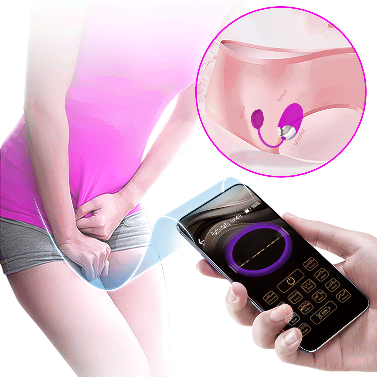 Huevo Vibrador con APP PRETTYLOVE BI-014362HP
