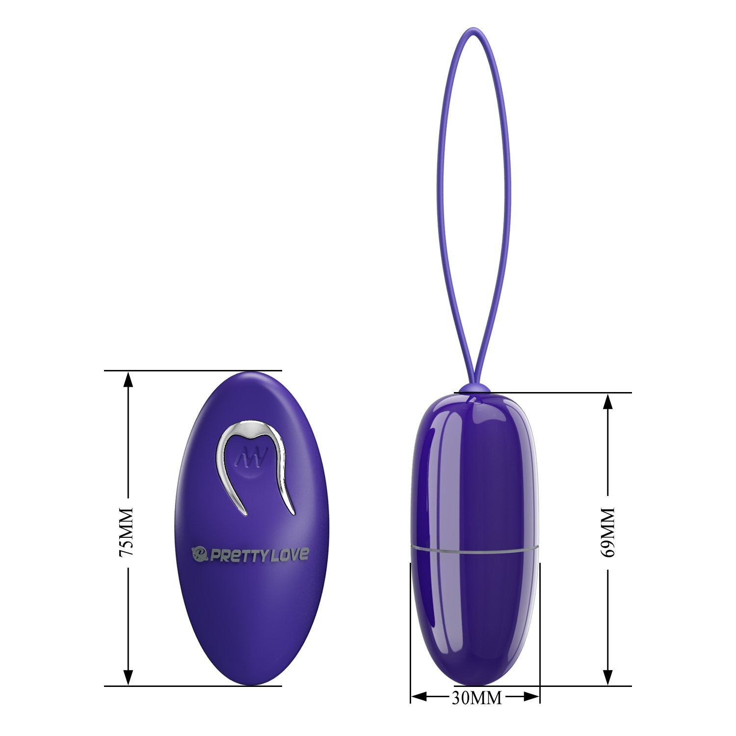 Huevo vibrador a control Selkie PRETTYLOVE BI-014865WL