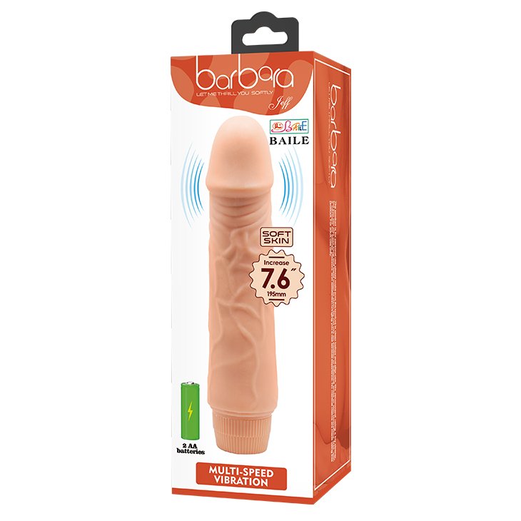 Dildo vibrador 19,5cm BAILE BW-001032R