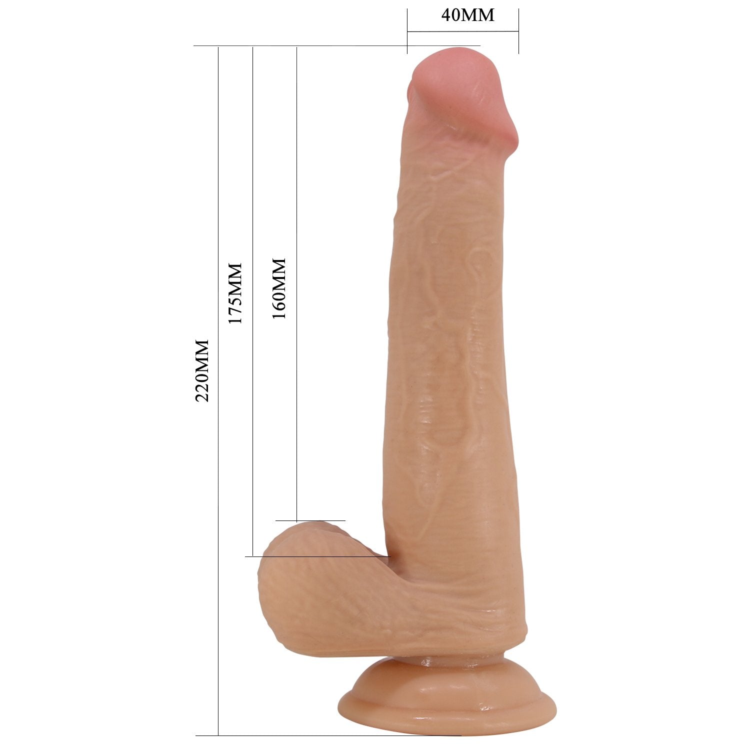 Dildo masturbable 22cm PRETTYLOVE BW-008117LP