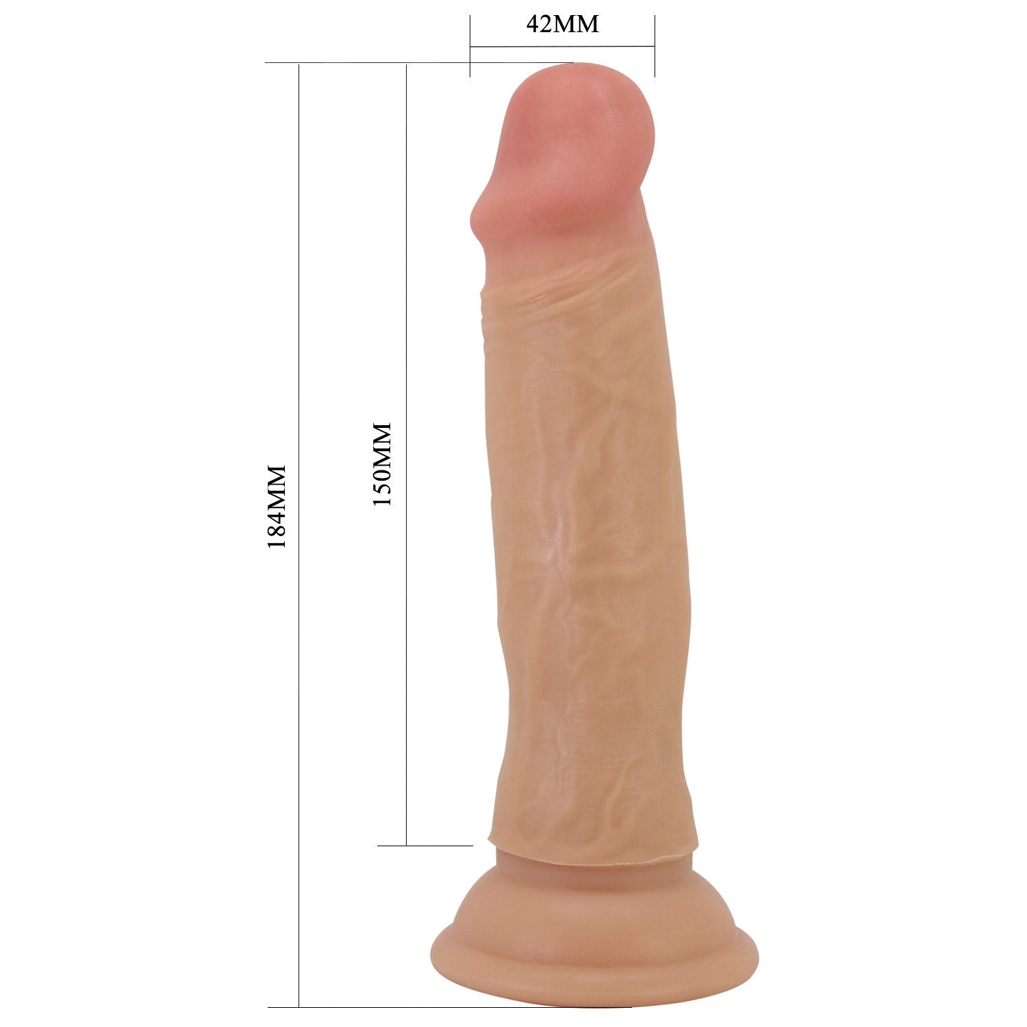 Dildo realista masturbable articulado 18cm PRETTYLOVE BW-008126LP