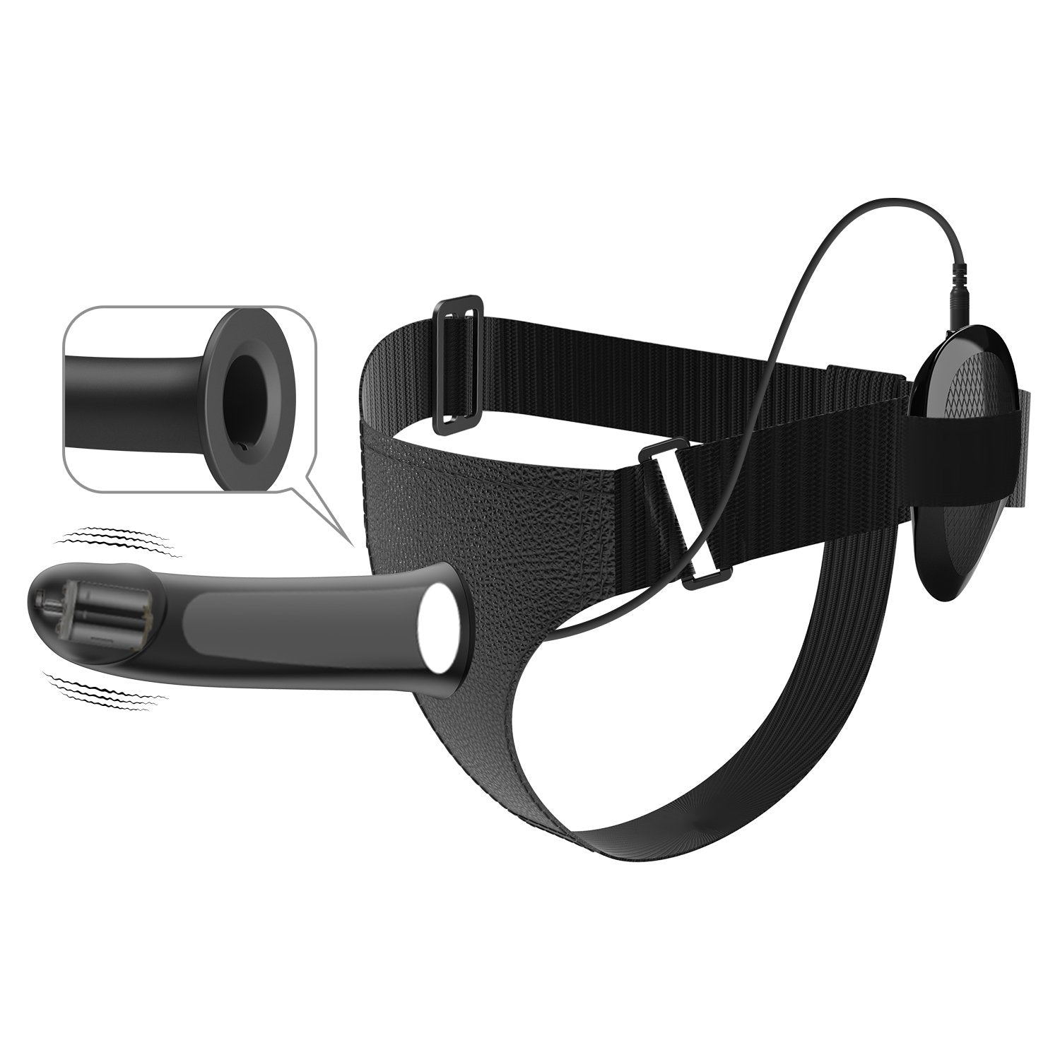 Arnés sexual con funda y vibrador BAILE BW-22055