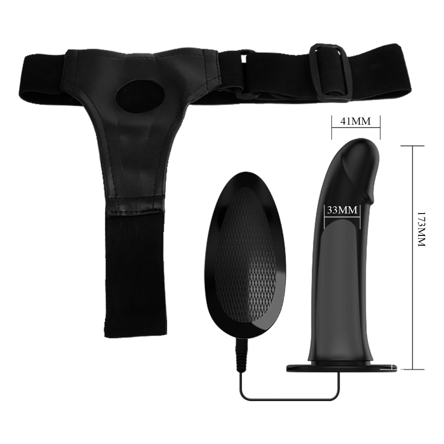 Arnés sexual con funda y vibrador BAILE BW-22055