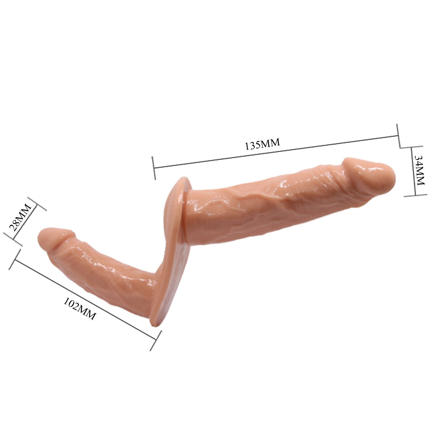 Arnés sexual con doble dildo BAILE BW-022077