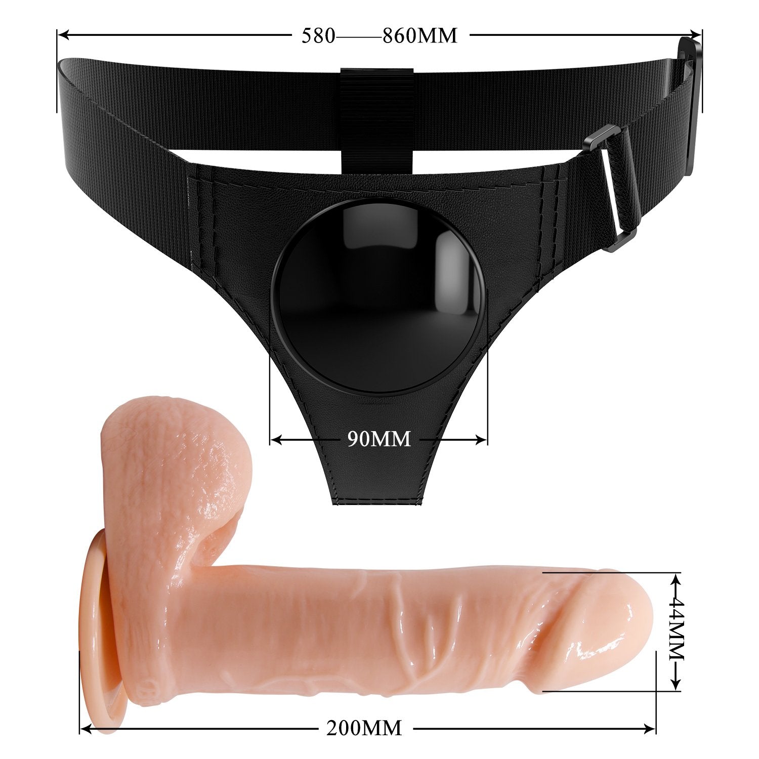 Arnés sexual PRETTYLOVE BW-22090NR