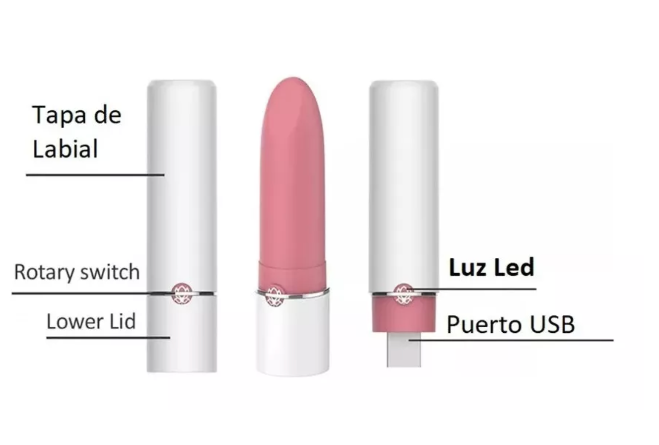 Bala vibradora Magic Lotos con control por app y diseño de labial