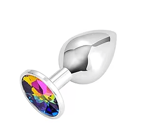 Plug metalico con joya Talla S 001S