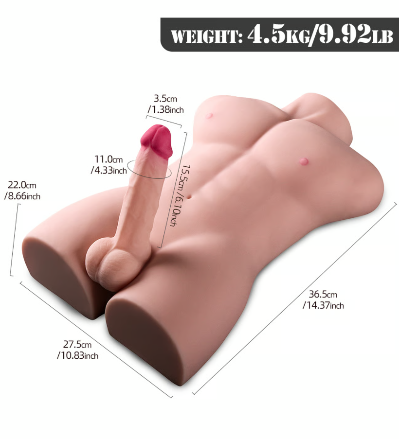 Muñeco sexual masculino Aquiles JLM-02