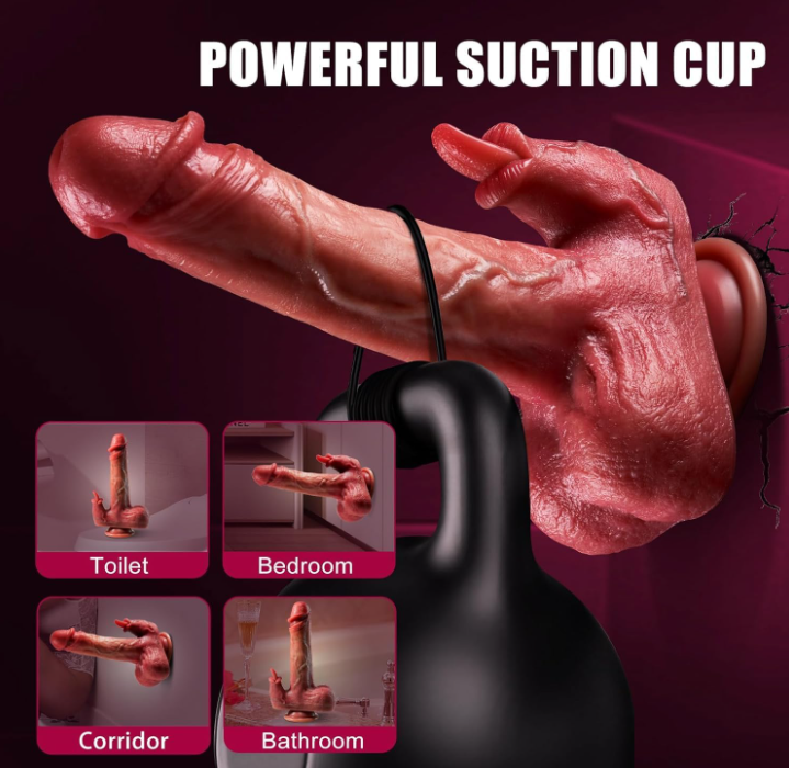 Dildo vibrador y telescópico hiperrealista TORERO