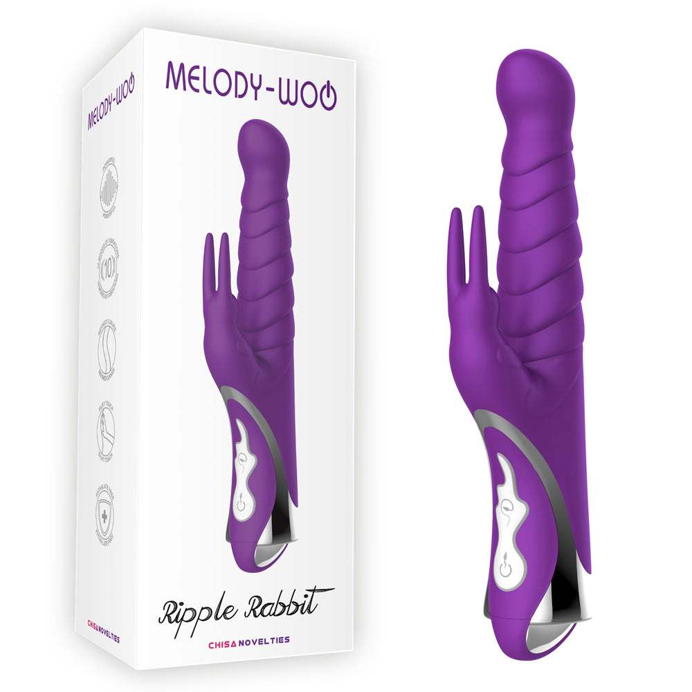 Vibrador dual con orejas Ripple Melody
