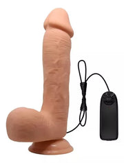 Dildo realista con vibración y succión 23 cm