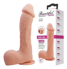 Dildo realista con succion 23 cm