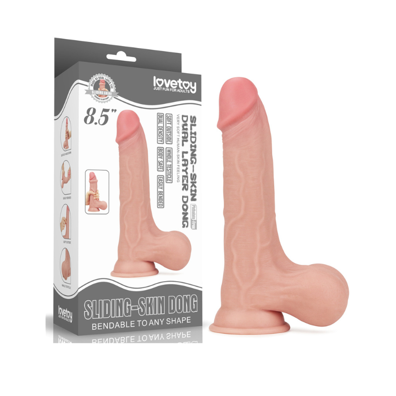 Dildo Doble Capa Realista Dong 17cm, Doble Placer, Doble Realismo
