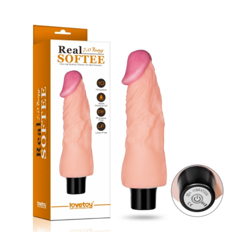 Dildo 18 cm  Realismo y Vibración al Máximo