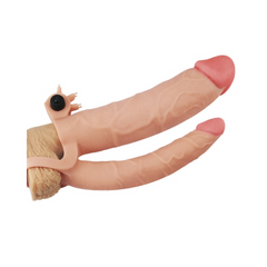 LOVETOY Pleasure X-Tender: Funda Vibratoria para Pene Doble