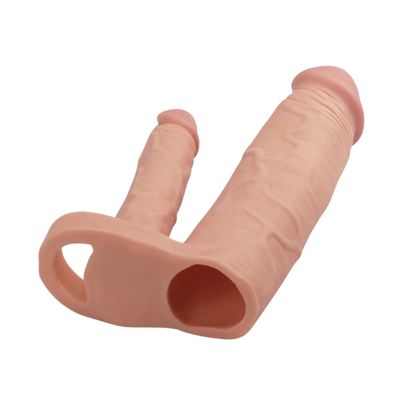 LOVETOY Pleasure X-Tender, Manga de Pene Doble para Placer Intensificado