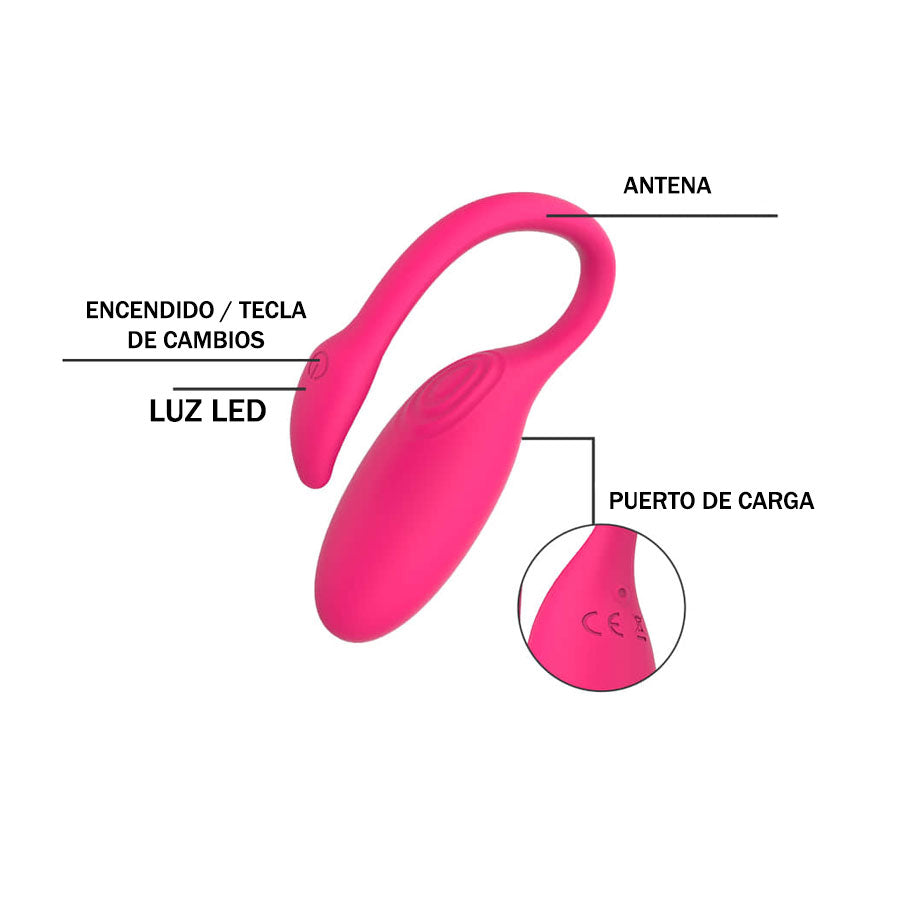 Magic Flamingo vibrador de pareja a distancia con app