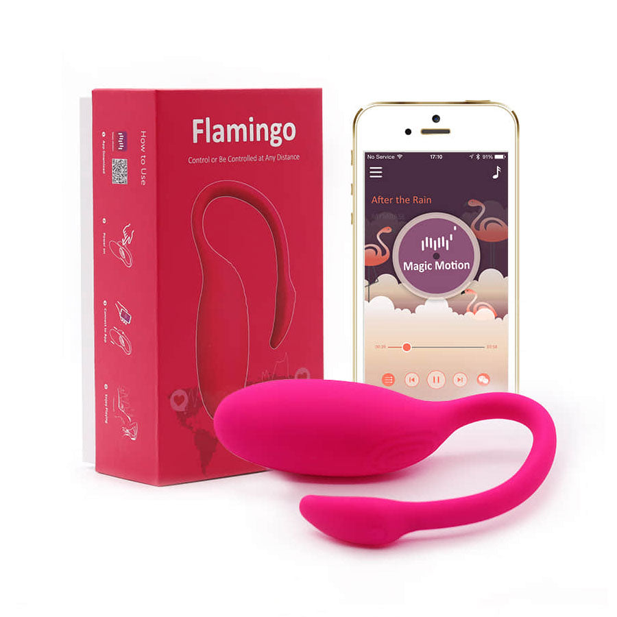 Magic Flamingo vibrador de pareja a distancia con app