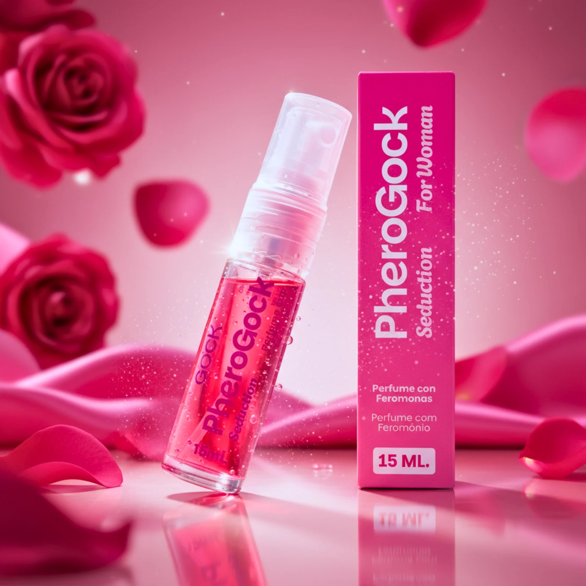 Feromona con Perfume de mujer PheroGock Seduction 15ML